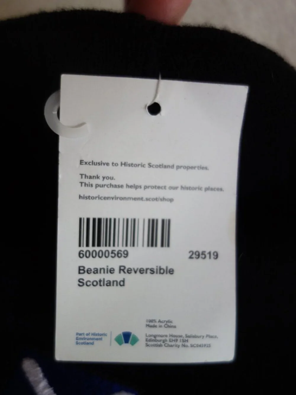 NWT HISTORIC SCOTLAND Reversible Beanie Cap